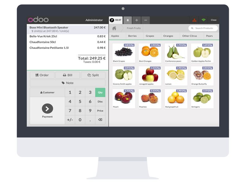 Odoo image and text block