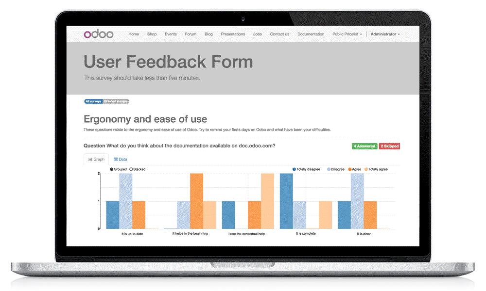 Odoo - Sample 2 for three columns